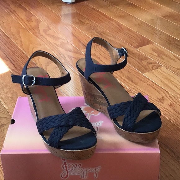 Jellypop Shoes - NWT: Navy Blue Platforms